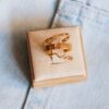 Minimalistische ring met blokjes – goud – foto 4