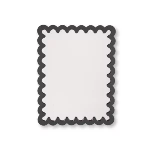 Grote Spiegel Wavey Zwart – 33 x 43 cm