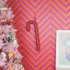 Zuurstok Schuim Rood 52 cm – Kerstdecoratie