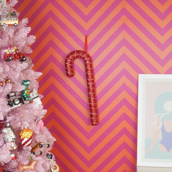 Zuurstok Schuim Rood 52 cm – Kerstdecoratie