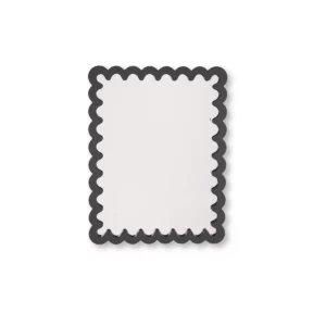 Spiegel Wavey Zwart – MDF 24 x 33 cm