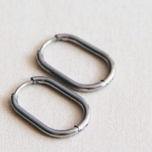 Creool ovaal 21 mm basic – zilver