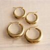 Creool 30 mm breed – goud – foto 2