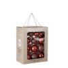 Kerstballen set rood glas – foto 2