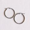 Creolen 30 mm basic in zilver