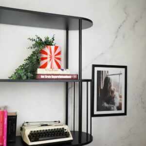 Bloempot Swirl Rood/Roze – Dolomiet 15,5 x 15,5 x 16 cm