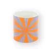 Swirl bloempot lila-oranje – foto 2