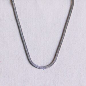 Platte slangenketting 3 mm – zilver