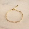 Armband met D-ketting – goud – foto 2