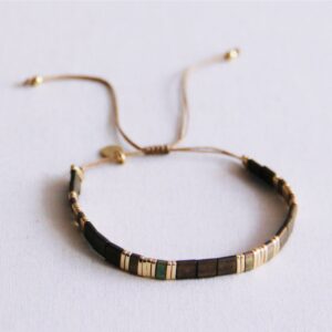 Tila-armband – bruin/verguld