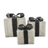 Led kerstcadeau zilver zwart – foto 2