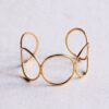 Bangle armband goud XL rond – goud