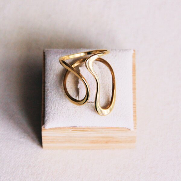Statement Retro ring in goud