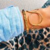 Bangle XL rond – goud – foto 3