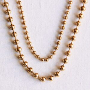 Dubbele ballchain ketting XL