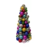 Kerstboom kerstballen meerkleurig – foto 2