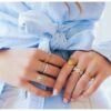 Minimalistische ring met hartje – goud – foto 2