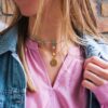 Fijne ketting met mini bloem – goud – foto 3