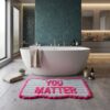 Badmat You Matter roze/mint van House Vitamin