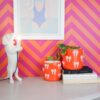 Bloempot strik oranje roze – foto 4