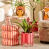 Bloempot set Dione Roze-Rood