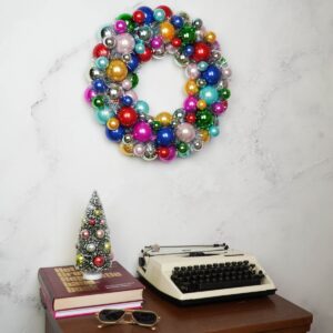 Kerstkrans Kerstballen Meerkleurig 34 cm