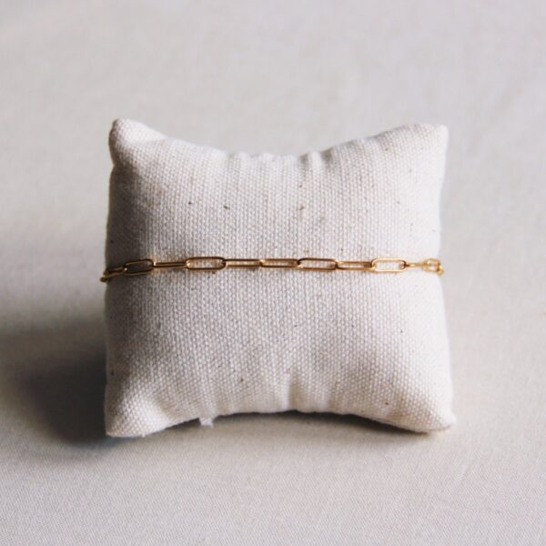 Armband met D-ketting in goud