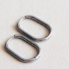Creool ovaal 16 mm basic in zilver