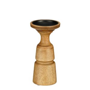 Kandelaar Nino Donkerbruin – Mangohout 21 cm