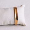 Bangle breed uitlopend – goud – foto 2