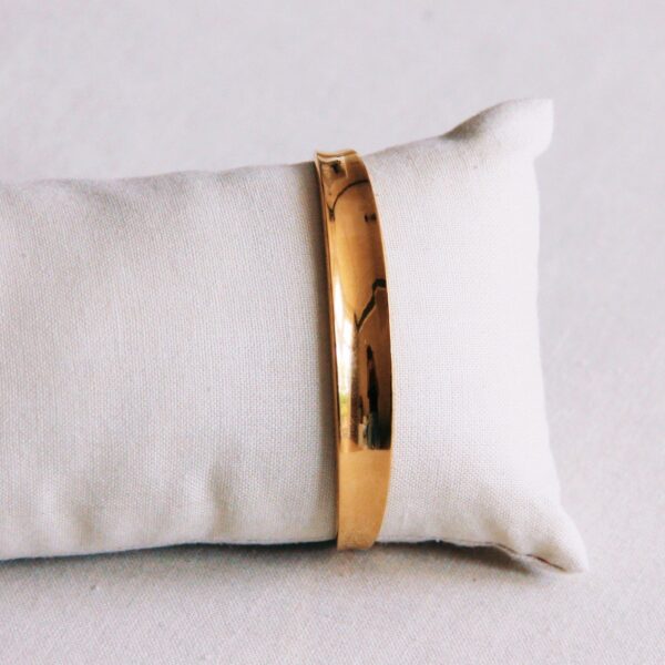 Bangle breed uitlopend – goud – foto 2