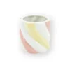Marshmallow bloempot roze-geel groot – foto 2