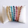 Edelsteen armband met vergulde Miyuki – kaki, foto 2
