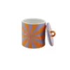 Voorraadpot swirl oranje-lila – foto 3