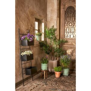 Plantenmand set Merlijn Groen-Wit