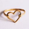 Armband met XL hart in goud