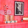 Swirl bloempot lila-oranje – foto 4