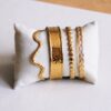 Bangle breed gedeukt – goud – foto 4