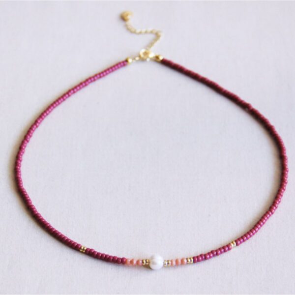 Miyuki ketting Sunkissed in kers