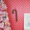 Zuurstok Schuim Groen Rood 52 cm – Kerstdecoratie