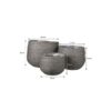 Plantenmand set Jorck Grijs