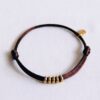 Dubbele Miyuki armband – champagne/verguld, foto 2