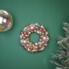 Kerstkrans kerstballen taupe – foto 6