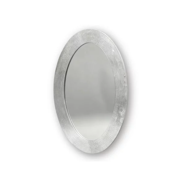 Discospiegel ovaal zilver