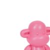 Close-up van het hoofd van het aap beeldje roze