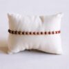 Edelsteen armband met vergulde Miyuki – bordeaux, foto 3
