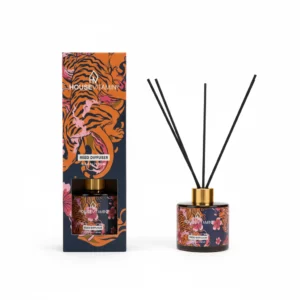 Rietverspreider Hout & Salie 100 ml – Glazen Fles met Stokjes