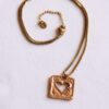 Box-ketting met vierkante hartbedel – foto 5