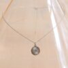 Fijne ketting met ronde fantasiebedel – zilver, foto 2