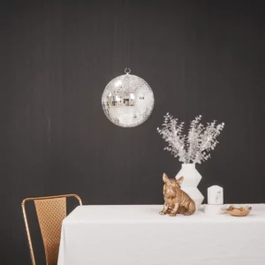 Discobal Zilver 25 cm – Kersthanger